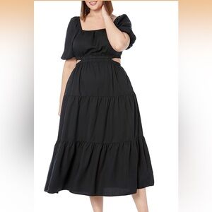 The Drop Anaya Square Neck Cut Out Dress